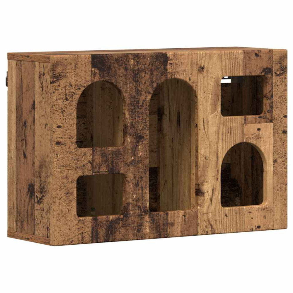 Produktbild för Hängande skåp ELST Gammalt trä 60 x 20 x 40 cm Konstruerat trä