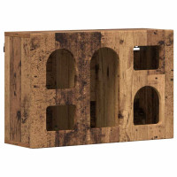 Produktbild för Hängande skåp ELST Gammalt trä 60 x 20 x 40 cm Konstruerat trä