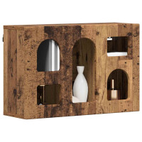 Produktbild för Hängande skåp ELST Gammalt trä 60 x 20 x 40 cm Konstruerat trä