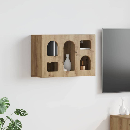 vidaXL Hängande skåp ELST Artisan Ek 60 x 20 x 40 cm Konstruerat trä