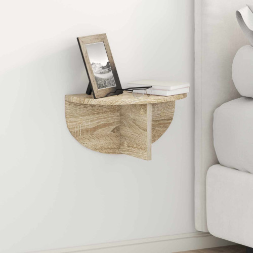 vidaXL Vägg hylla 2 pcs Sonoma-ek 38 x 19 x 19 cm Konstruerat trä - Hyllor