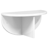 Produktbild för Vägg hylla Högblanka vita 38 x 19 x 19 cm Konstruerat trä