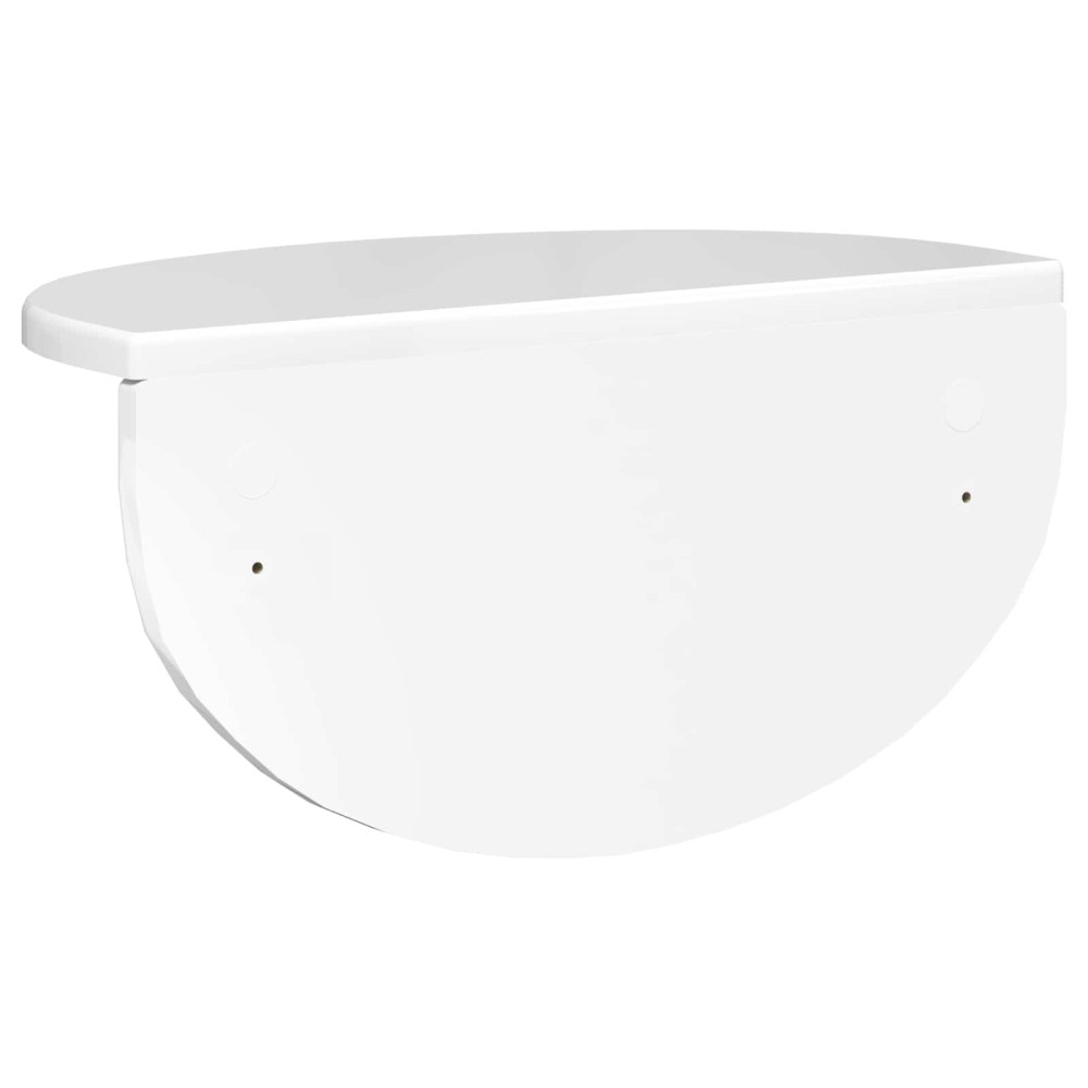 Produktbild för Vägg hylla Högblanka vita 38 x 19 x 19 cm Konstruerat trä