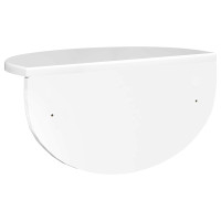 Produktbild för Vägg hylla Högblanka vita 38 x 19 x 19 cm Konstruerat trä