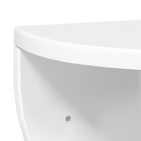 Produktbild för Vägg hylla Högblanka vita 38 x 19 x 19 cm Konstruerat trä