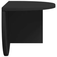 Produktbild för Vägg hylla Väggmonterad Svart 48 x 24 x 24 cm Konstruerat trä