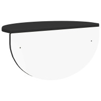 Produktbild för Vägg hylla Väggmonterad Svart 48 x 24 x 24 cm Konstruerat trä