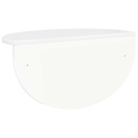 Produktbild för Vägg hylla 2 pcs Högblanka vita 48 x 24 x 24 cm Konstruerat trä