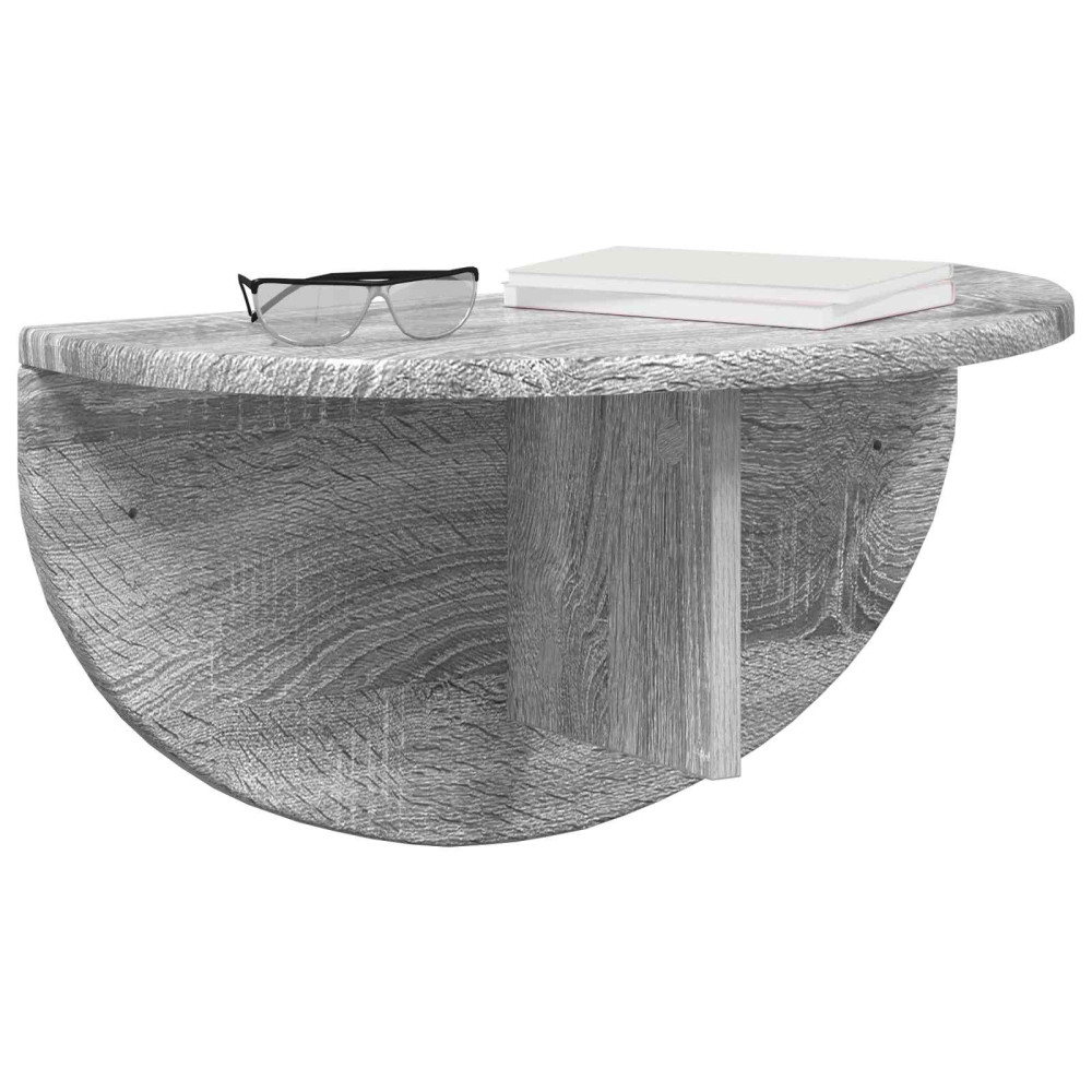 Produktbild för Vägg hylla Grå Sonoma 48 x 24 x 24 cm Konstruerat trä