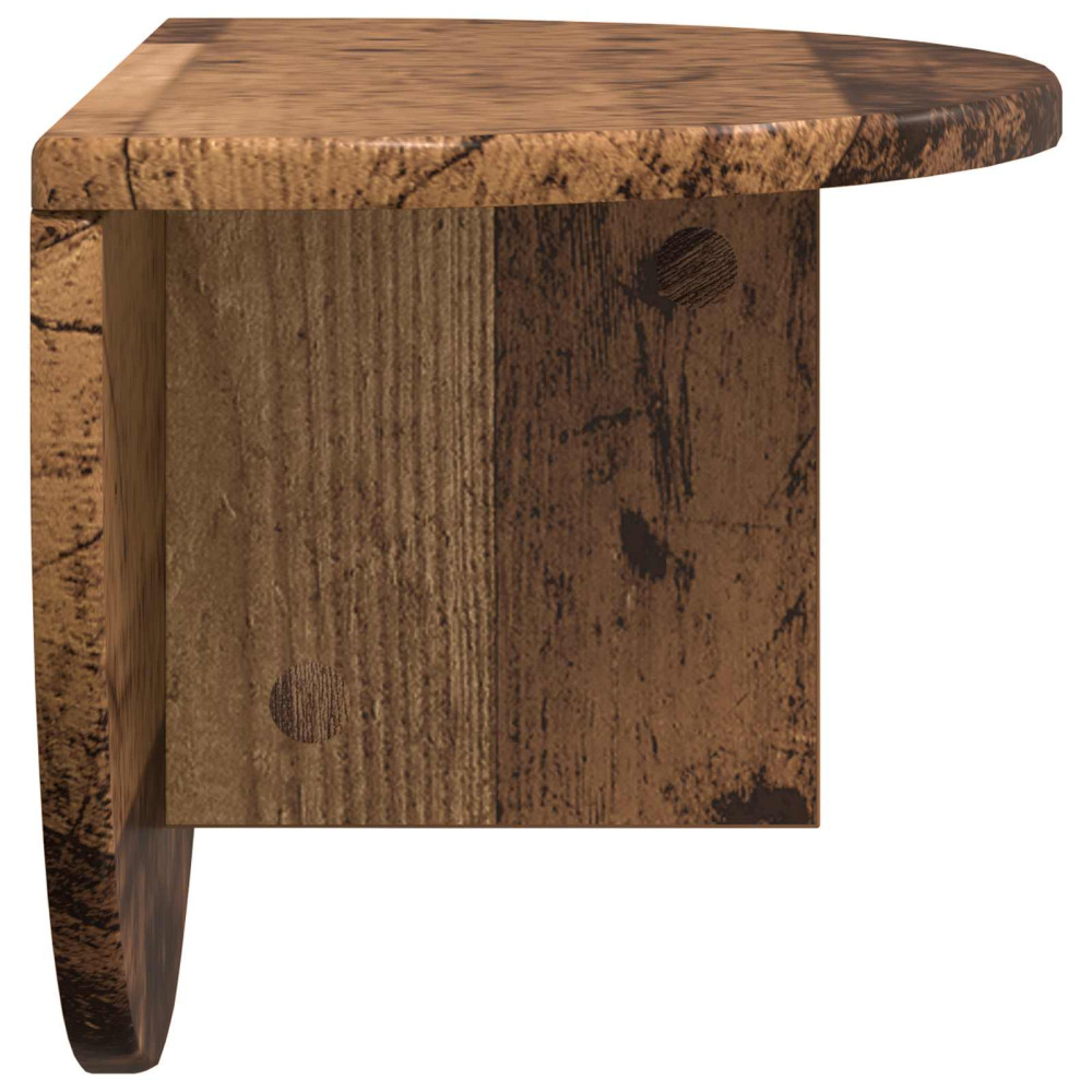 Produktbild för Vägg hylla 2 pcs Gammalt trä 48 x 24 x 24 cm Konstruerat trä