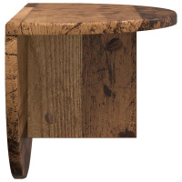 Produktbild för Vägg hylla 2 pcs Gammalt trä 48 x 24 x 24 cm Konstruerat trä