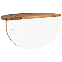 Produktbild för Vägg hylla 2 pcs Gammalt trä 48 x 24 x 24 cm Konstruerat trä
