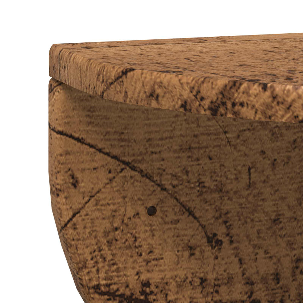 Produktbild för Vägg hylla 2 pcs Gammalt trä 48 x 24 x 24 cm Konstruerat trä