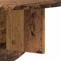 Produktbild för Vägg hylla 2 pcs Gammalt trä 48 x 24 x 24 cm Konstruerat trä