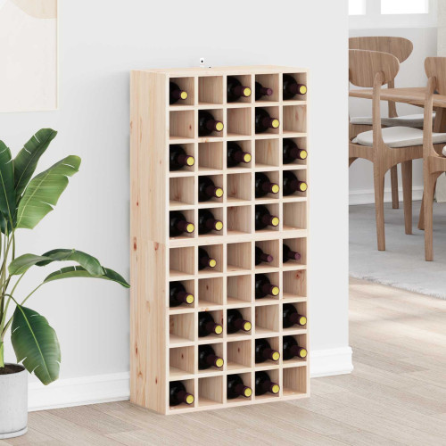 vidaXL Vinställ 2 pcs Naturfärg 56 x 25 x 56 cm Massiv furu