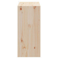 Produktbild för Vinställ 2 pcs Naturfärg 56 x 25 x 56 cm Massiv furu