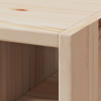 Produktbild för Vinställ 2 pcs Naturfärg 56 x 25 x 56 cm Massiv furu