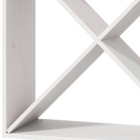 Produktbild för Vinställ 2 pcs Vit 62 x 25 x 62 cm Massiv furu