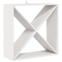 Produktbild för Vinställ 4 pcs Vit 62 x 25 x 62 cm Massiv furu