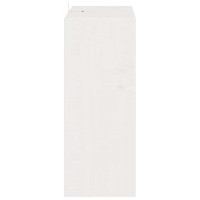 Produktbild för Vinställ 4 pcs Vit 62 x 25 x 62 cm Massiv furu