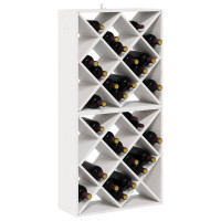Produktbild för Vinställ 2 pcs Vit 62 x 25 x 62 cm Massiv furu