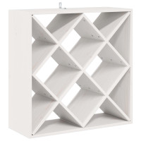 Produktbild för Vinställ 2 pcs Vit 62 x 25 x 62 cm Massiv furu
