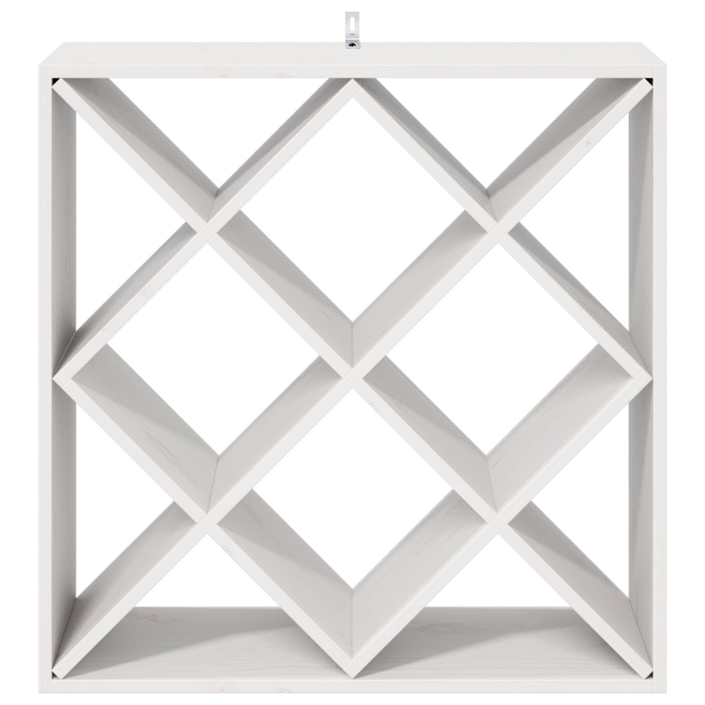 Produktbild för Vinställ 2 pcs Vit 62 x 25 x 62 cm Massiv furu