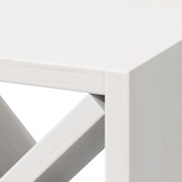 Produktbild för Vinställ 2 pcs Vit 62 x 25 x 62 cm Massiv furu