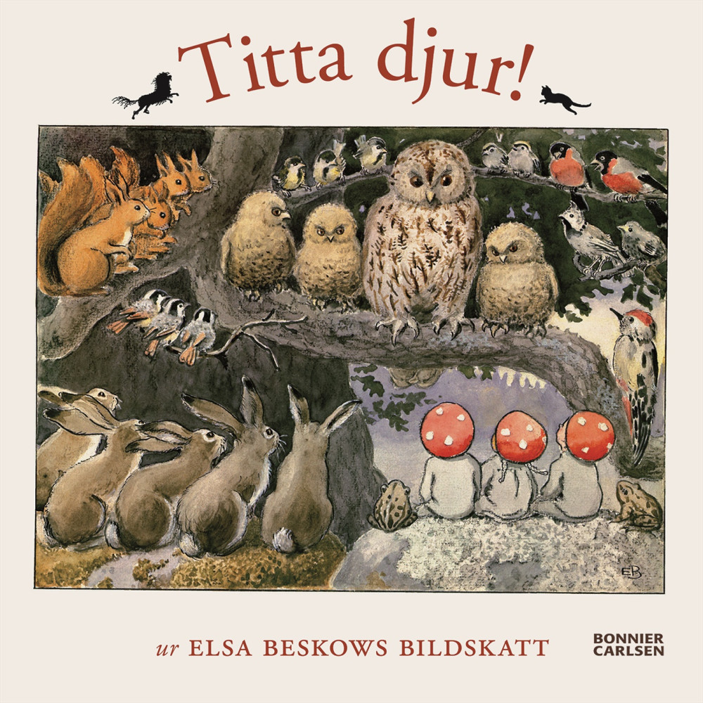 Produktbild för Titta djur! : Ur Elsa Beskows bildskatt (bok, board book)