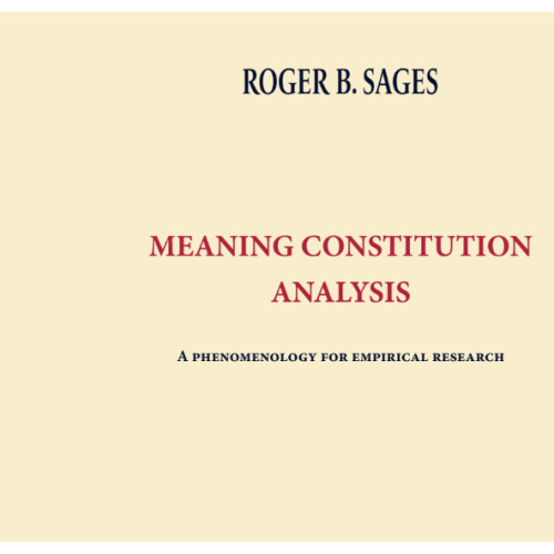 Roger Sages Meaning constitution analysis (häftad, eng)