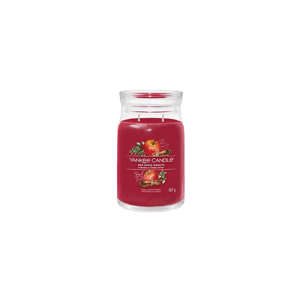 Produktbild för Yankee Candle Red Apple Wreath Signature Scented Candle 567g