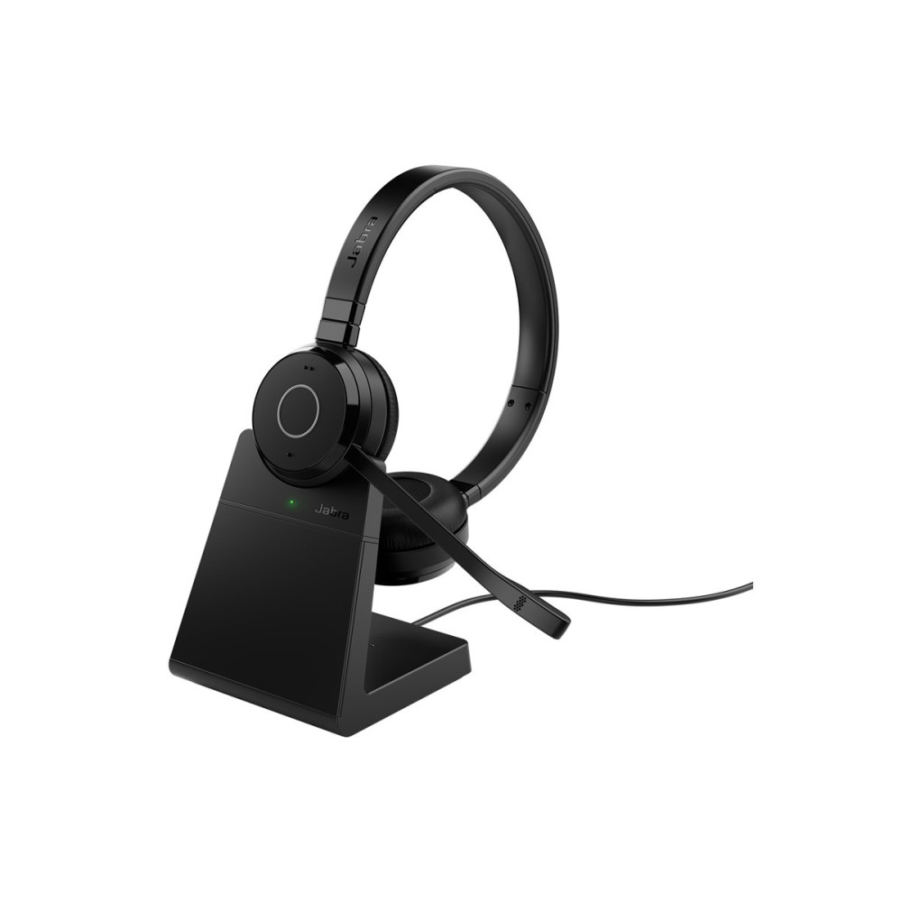 Produktbild för Jabra Evolve 65 TE Stereo - headset - USB-A via Bluetooth-adapter
