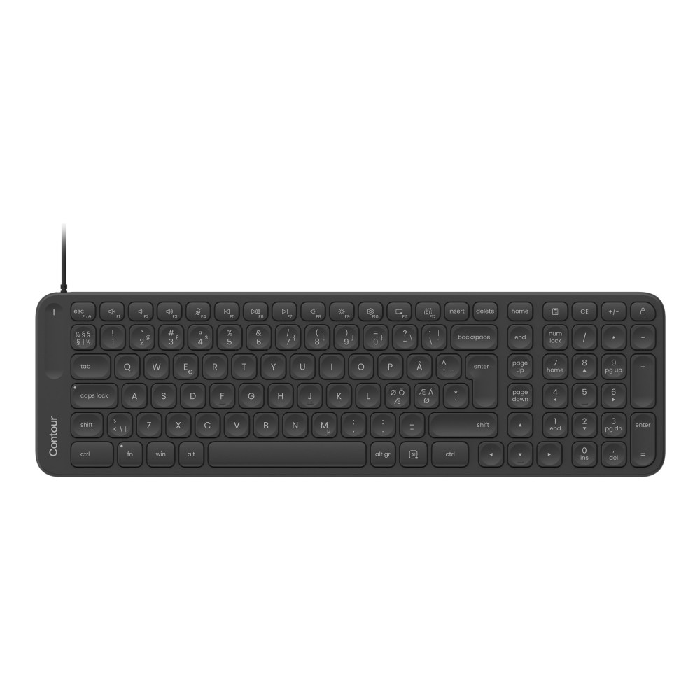 Produktbild för Contour Balance - tangentbord - mellanstorlek - QWERTY - hela norden Inmatningsenhet