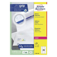 Produktbild för Avery L7180 - adresslappar - 2400 etikett (er) - 70 x 36 mm