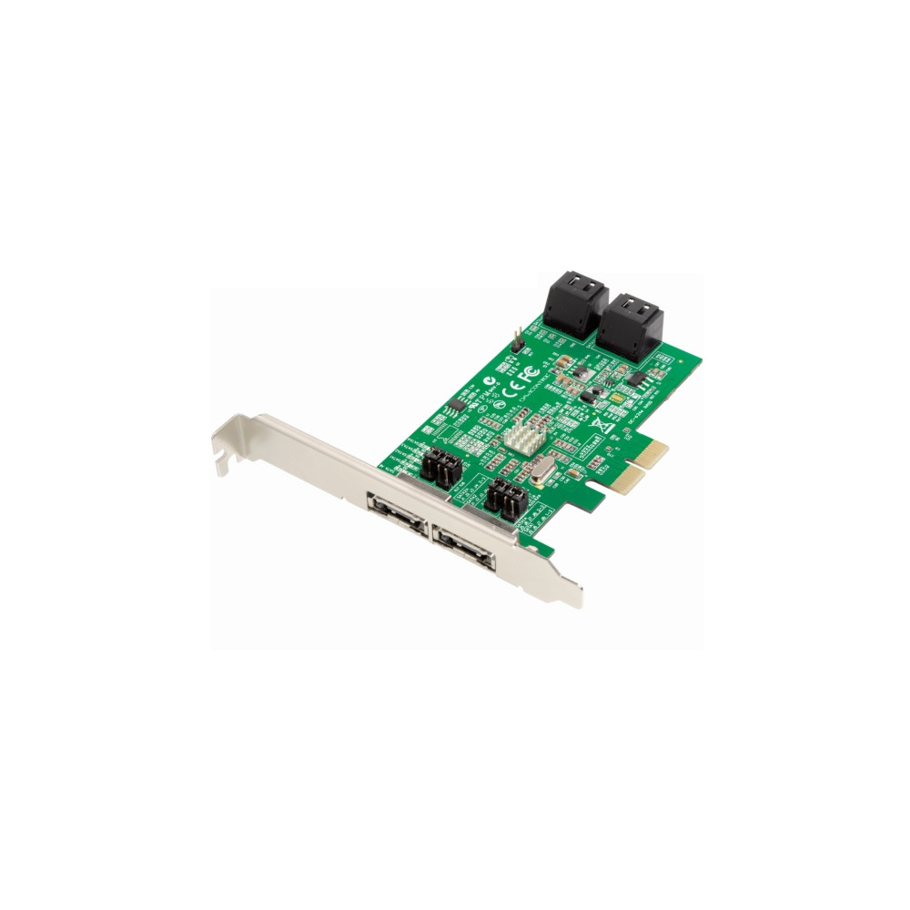 Produktbild för Dawicontrol DC 624e RAID - kontrollerkort (RAID) - SATA 6Gb/s - PCIe 2.0 x2