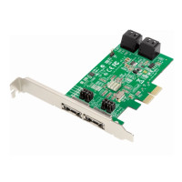 Produktbild för Dawicontrol DC 624e RAID - kontrollerkort (RAID) - SATA 6Gb/s - PCIe 2.0 x2