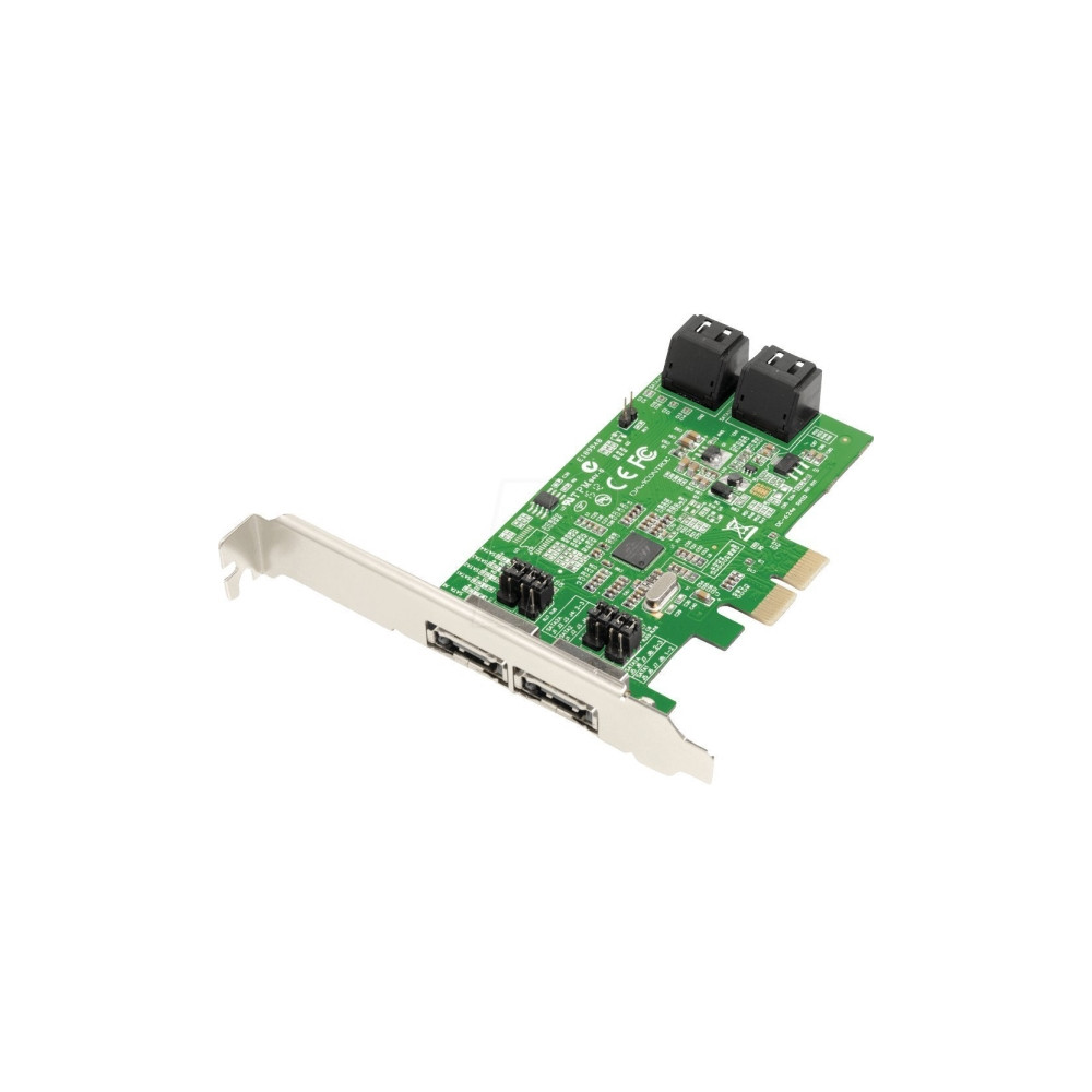Produktbild för Dawicontrol DC 624e RAID - kontrollerkort (RAID) - SATA 6Gb/s - PCIe 2.0 x2