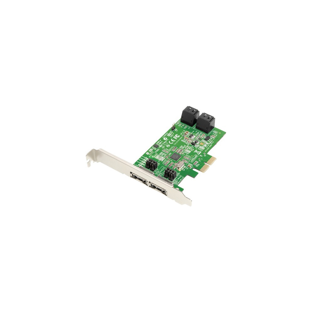 Produktbild för Dawicontrol DC 624e RAID - kontrollerkort (RAID) - SATA 6Gb/s - PCIe 2.0 x2