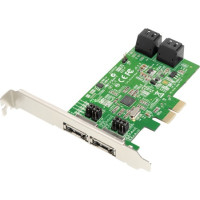 Produktbild för Dawicontrol DC 624e RAID - kontrollerkort (RAID) - SATA 6Gb/s - PCIe 2.0 x2
