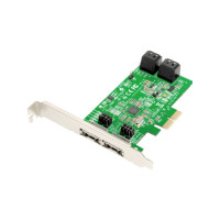 Produktbild för Dawicontrol DC 624e RAID - kontrollerkort (RAID) - SATA 6Gb/s - PCIe 2.0 x2