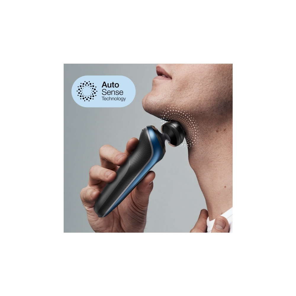 Produktbild för Braun Series 6 61-B1000s, Folierakapparat, Svart, Blå, Senso...