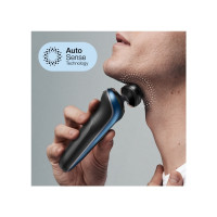 Produktbild för Braun Series 6 61-B1000s, Folierakapparat, Svart, Blå, Senso...