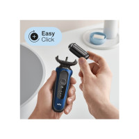 Produktbild för Braun Series 6 61-B1000s, Folierakapparat, Svart, Blå, Senso...