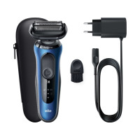 Produktbild för Braun Series 6 61-B1000s, Folierakapparat, Svart, Blå, Senso...