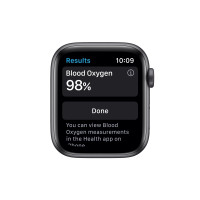 Produktbild för Apple Watch Nike Series 6 (GPS) - rymdgrå aluminium - smart klocka med Nike sportband - antracit/svart - 32 GB