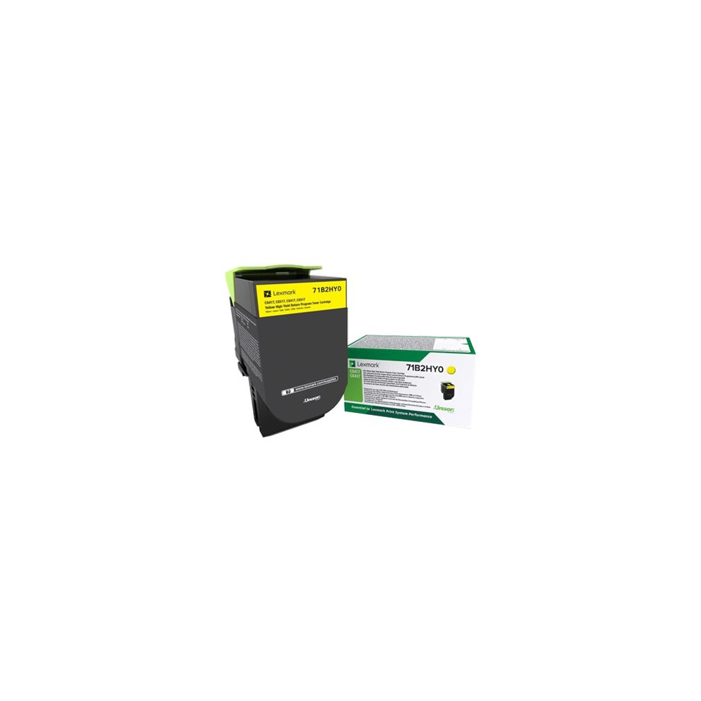 Produktbild för Lexmark X417 - Lång livslängd - gul - original - tonerkassett - LCCP, LRP
