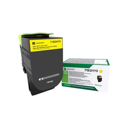 Lexmark International Lexmark X417 - Lång livslängd - gul - original - tonerkassett - LCCP, LRP