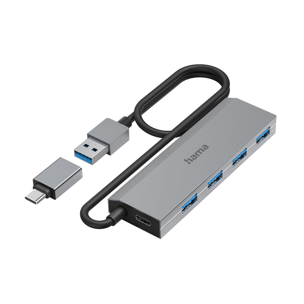 Produktbild för Hub USB-A 3.2 4x Portar 5 Gbit/s USB-C Adapter