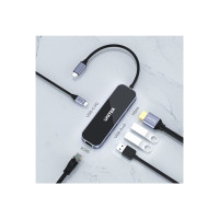 Produktbild för Unitek uHUB H6 D1084A - dockningsstation - USB-C - HDMI - 1GbE