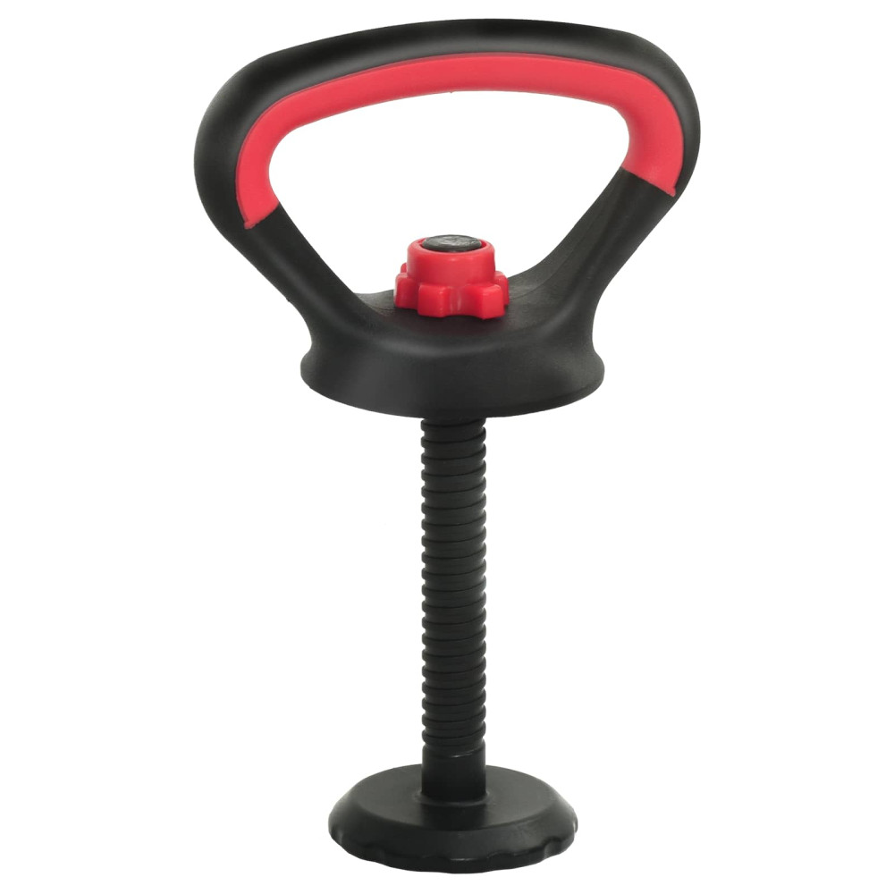 Produktbild för 4-i-1 Hantel Skivstång Kettlebell Set 30 kg Svart och Röd